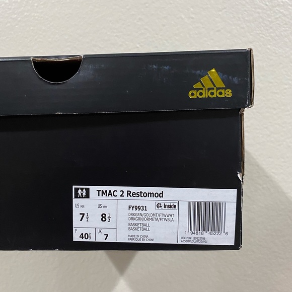 NEW! Adidas T-Mac 2.0 Restored SVSM Men's Shoes Size 7.5 - Picture 8 of 8